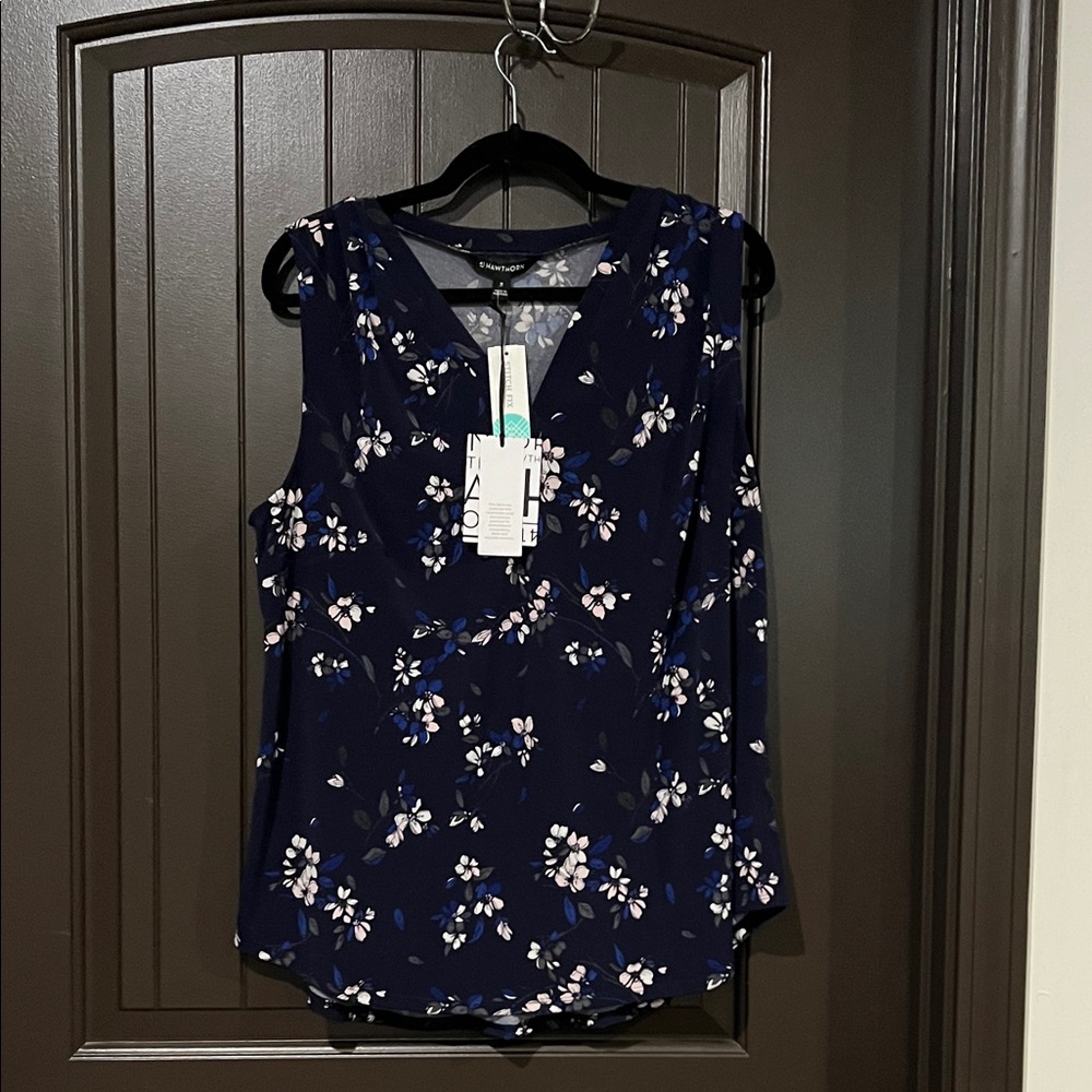 41 Hawthorn Navy Floral Blouse